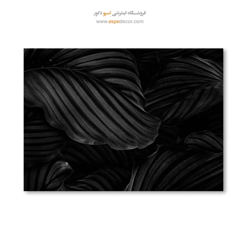 تابلو هنری سیاه و سفید مدرن