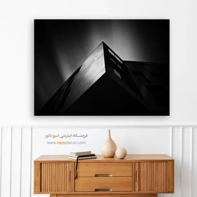 خرید هدیه تولد برای معماران - تیغه‌ی شهری – تابلو سیاه و سفید - اسپو دکور
