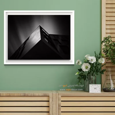 خرید هدیه تولد برای معماران - تیغه‌ی شهری – تابلو سیاه و سفید - اسپو دکور