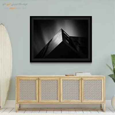 خرید هدیه تولد برای معماران - تیغه‌ی شهری – تابلو سیاه و سفید - اسپو دکور