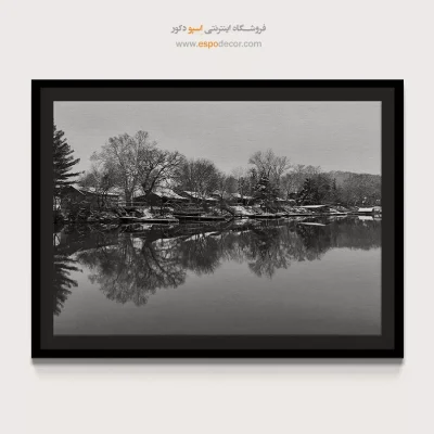خرید تابلو بوم سیاه و سفید آنلاین