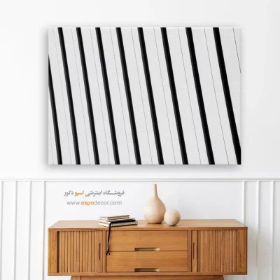 خرید آنلاین تابلو بوم سیاه و سفید