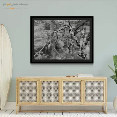 خرید تابلو بوم اتاق خواب سیاه و سفید - پایان تابستان – تابلو سیاه و سفید - اسپو دکور