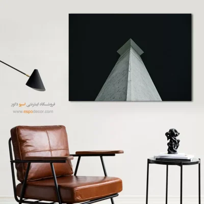 خرید تابلو بوم سیاه و سفید آنلاین - صعود در تاریکی – تابلو سیاه و سفید - اسپو دکور