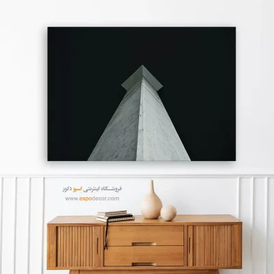 خرید تابلو بوم سیاه و سفید آنلاین - صعود در تاریکی – تابلو سیاه و سفید - اسپو دکور