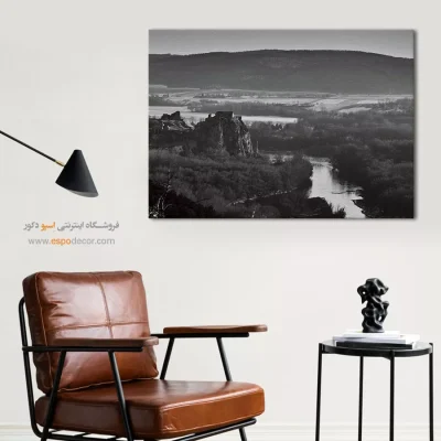 خرید تابلو چاپی سیاه و سفید برای اتاق - پیچ و خم تاریخی – تابلو سیاه و سفید - اسپو دکور