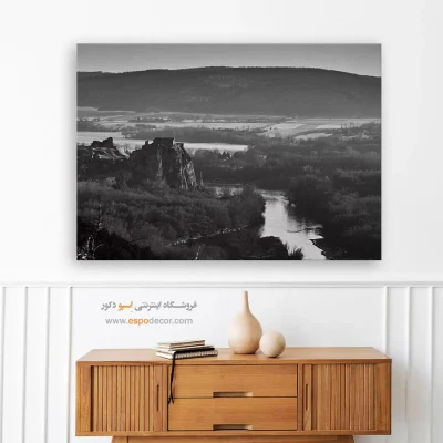 خرید تابلو چاپی سیاه و سفید برای اتاق - پیچ و خم تاریخی – تابلو سیاه و سفید - اسپو دکور