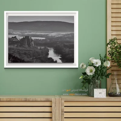 خرید تابلو چاپی سیاه و سفید برای اتاق - پیچ و خم تاریخی – تابلو سیاه و سفید - اسپو دکور