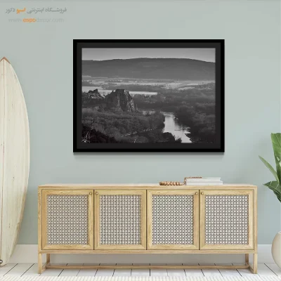 خرید تابلو چاپی سیاه و سفید برای اتاق - پیچ و خم تاریخی – تابلو سیاه و سفید - اسپو دکور