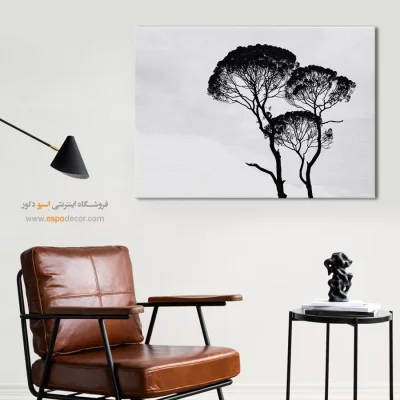 تابلو فانتزی سیاه و سفید جدید