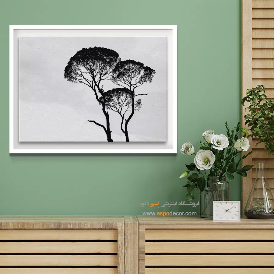 تابلو فانتزی سیاه و سفید جدید