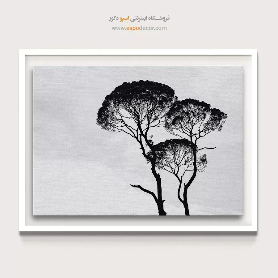 تابلو فانتزی سیاه و سفید جدید