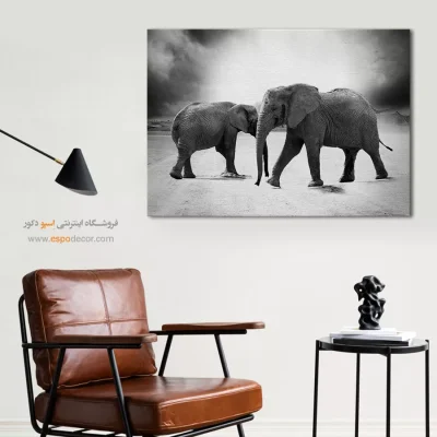 تابلو چاپی سیاه و سفید لوکس - زیر آسمان – تابلو سیاه و سفید - اسپو دکور