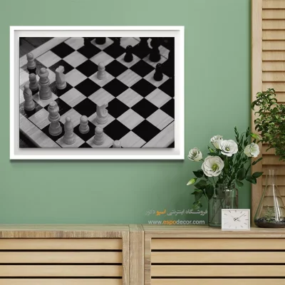 تابلو اتاق خواب سیاه و سفید مخصوص پذیرایی