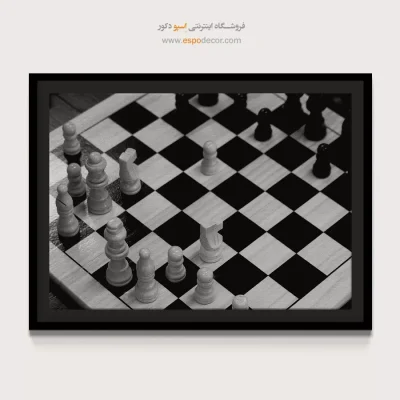 تابلو اتاق خواب سیاه و سفید مخصوص پذیرایی