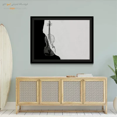 تابلو مینیمال موسیقی - سمفونی خاموش – تابلو سیاه و سفید - اسپو دکور
