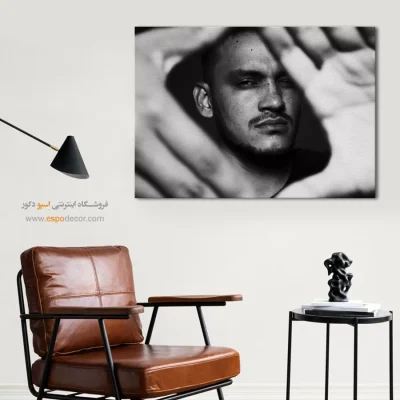 تابلو پرتره‌ی سیاه و سفید - فوکوس  – تابلو سیاه و سفید - اسپو دکور
