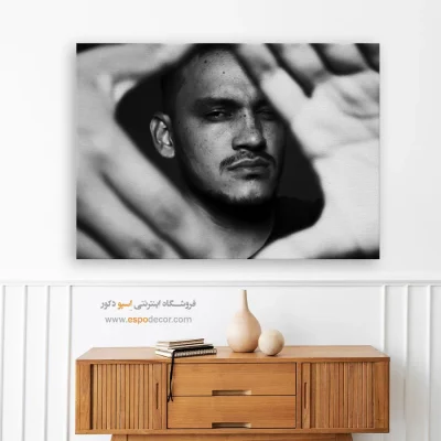 تابلو پرتره‌ی سیاه و سفید - فوکوس  – تابلو سیاه و سفید - اسپو دکور