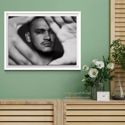 تابلو پرتره‌ی سیاه و سفید - فوکوس  – تابلو سیاه و سفید - اسپو دکور