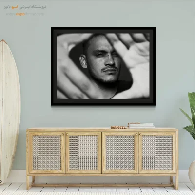 تابلو پرتره‌ی سیاه و سفید - فوکوس  – تابلو سیاه و سفید - اسپو دکور