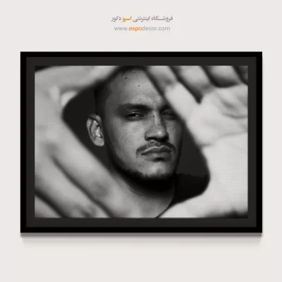 تابلو پرتره‌ی سیاه و سفید - فوکوس  – تابلو سیاه و سفید - اسپو دکور