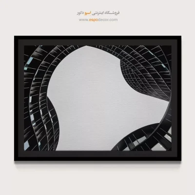 دکوراسیون لوکس برای دفتر کار - هندسه آسمانی – تابلو سیاه و سفید - اسپو دکور