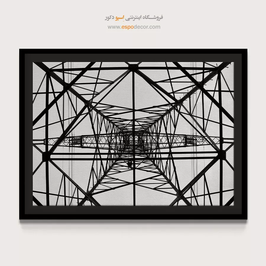 تابلو مدرن سیاه و سفید آنلاین