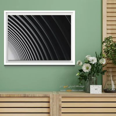 تابلو بوم سیاه و سفید مخصوص پذیرایی