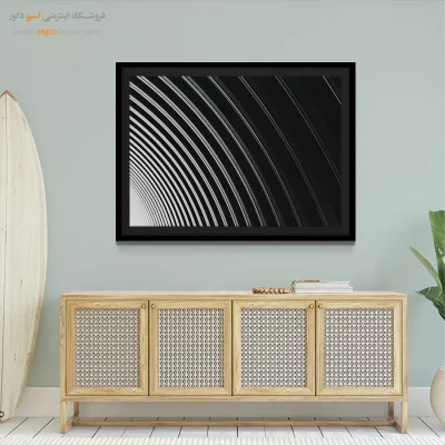 تابلو بوم سیاه و سفید مخصوص پذیرایی