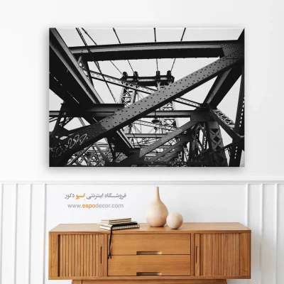 انواع تابلو اتاق خواب سیاه و سفید مخصوص پذیرایی