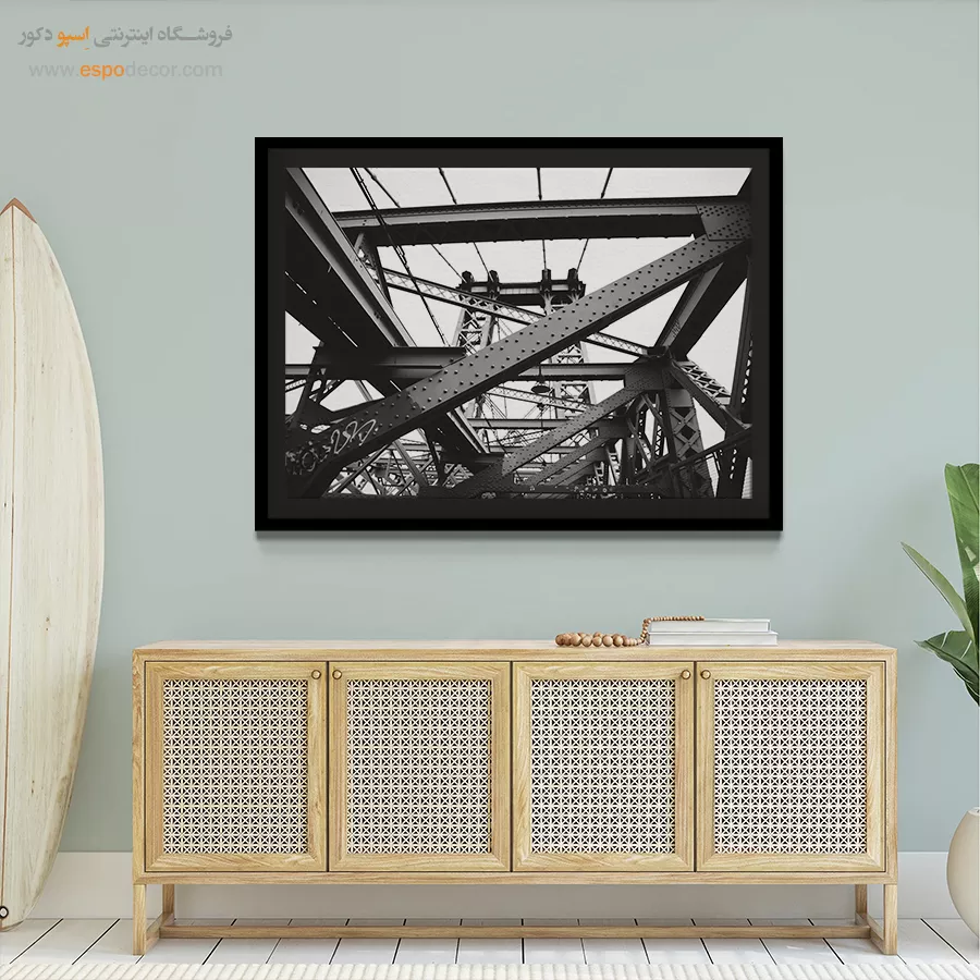 انواع تابلو اتاق خواب سیاه و سفید مخصوص پذیرایی