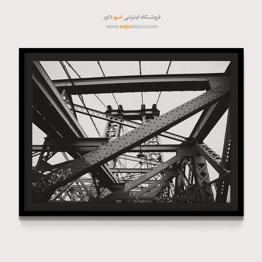 انواع تابلو اتاق خواب سیاه و سفید مخصوص پذیرایی