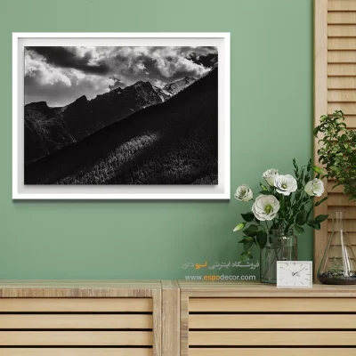 تابلو چاپی سیاه و سفید لوکس برای اتاق خواب