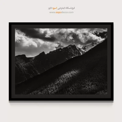 تابلو چاپی سیاه و سفید لوکس برای اتاق خواب