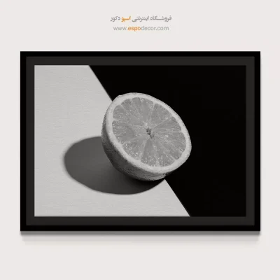 دکوراسیون آشپزخانه مدرن - مرکبات – تابلو سیاه و سفید - اسپو دکور