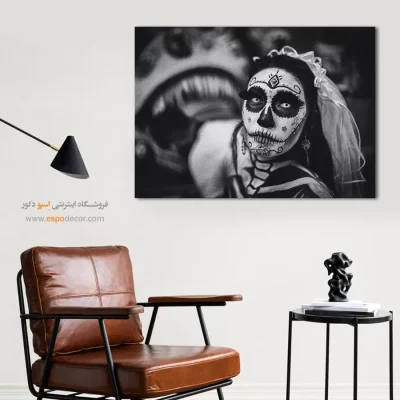 تابلو هنری سیاه و سفید برای اتاق مناسب هدیه