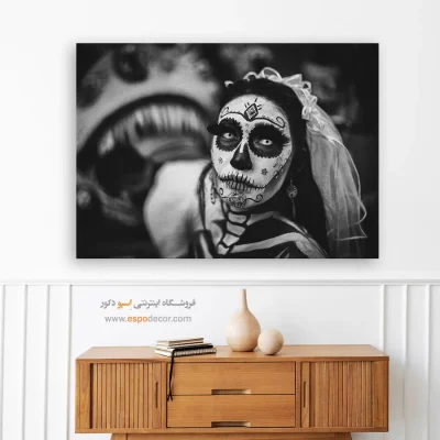 تابلو هنری سیاه و سفید برای اتاق مناسب هدیه
