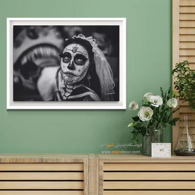 تابلو هنری سیاه و سفید برای اتاق مناسب هدیه