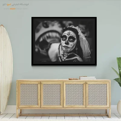 تابلو هنری سیاه و سفید برای اتاق مناسب هدیه