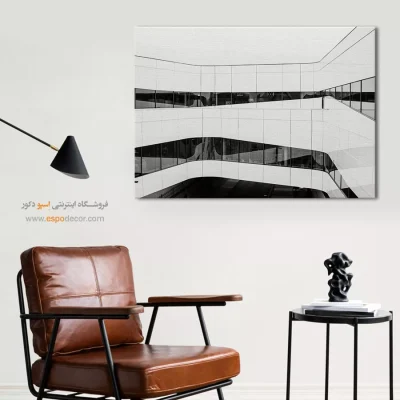 تابلو بوم تابلو هنری سیاه و سفید دکوراسیون