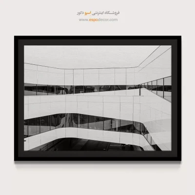تابلو بوم تابلو هنری سیاه و سفید دکوراسیون