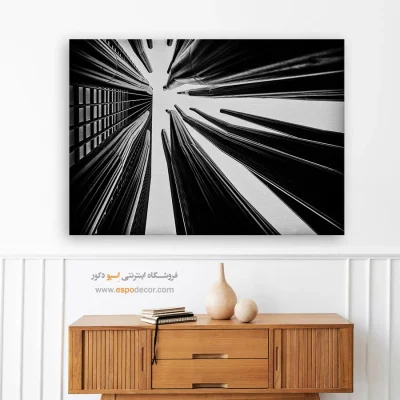 تابلو چاپی سیاه و سفید هدیه