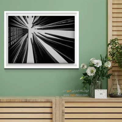 تابلو چاپی سیاه و سفید هدیه