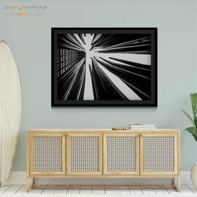 تابلو چاپی سیاه و سفید هدیه