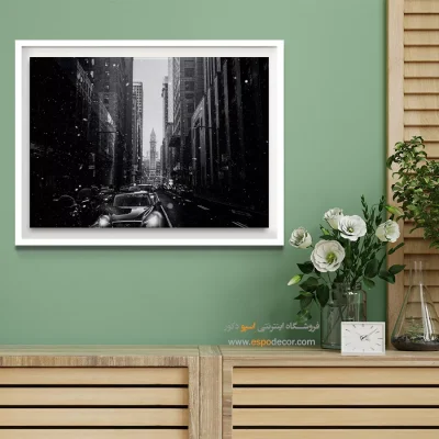 بهترین تابلو سیاه و سفید برای دکور - برج ساعت  – تابلو سیاه و سفید - اسپو دکور