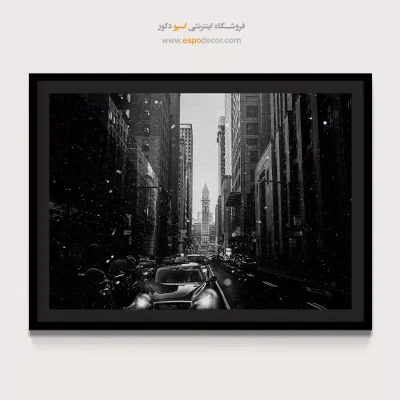 بهترین تابلو سیاه و سفید برای دکور - برج ساعت  – تابلو سیاه و سفید - اسپو دکور