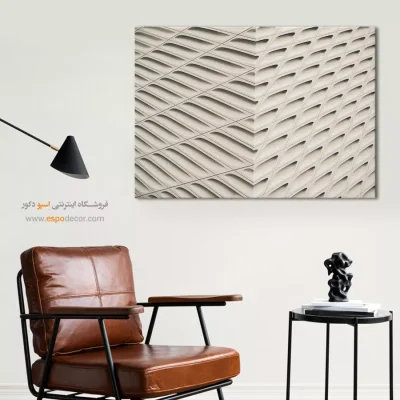 تابلو بافت سیاه و سفید - نمای معاصر – تابلو سیاه و سفید - اسپو دکور