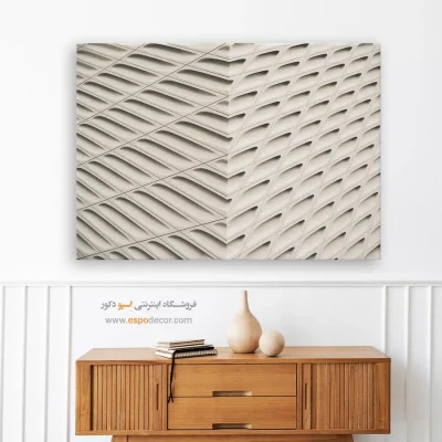 تابلو بافت سیاه و سفید - نمای معاصر – تابلو سیاه و سفید - اسپو دکور