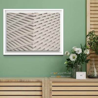 تابلو بافت سیاه و سفید - نمای معاصر – تابلو سیاه و سفید - اسپو دکور