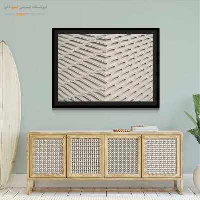 تابلو بافت سیاه و سفید - نمای معاصر – تابلو سیاه و سفید - اسپو دکور